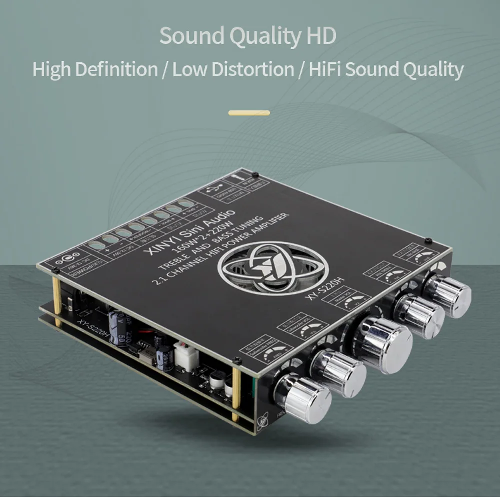 placa 160wx2 + 220w potência áudio estéreo