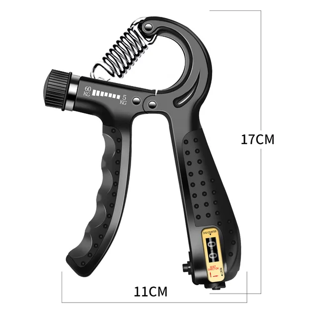 Gripper Adjustable R-Type Hand Grip Exercise Countable Strength Exercise Strengthening Pliers Spring Finger Pinch Wrist Expander 4