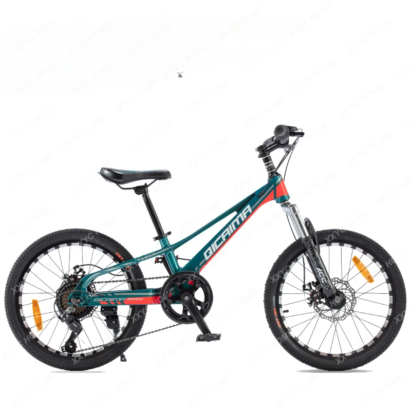 

Magnesium Alloy Mountain Bike Middle and Big Children Students Variable Speed Shock Absorber Disc Brake Boys and Girls Bicycle