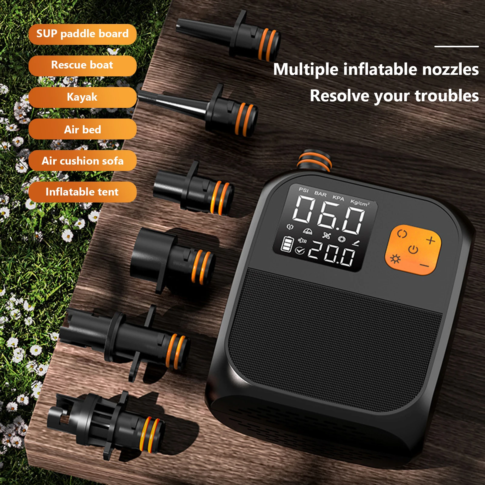 Portable Electric SUP Pump for Inflatable Paddle Boards