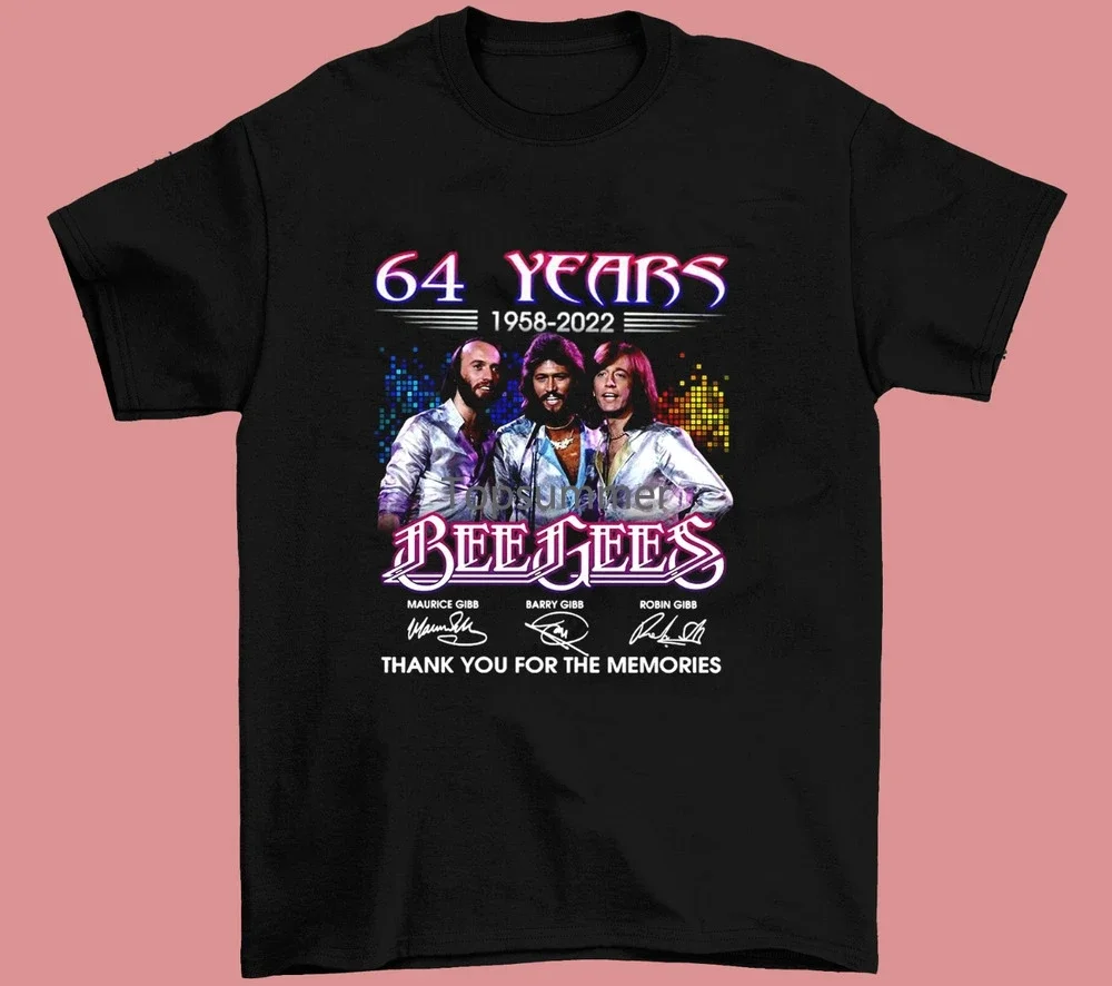 

Футболка унисекс Bee Gees 64Th, спасибо за воспоминания, черная, все размеры