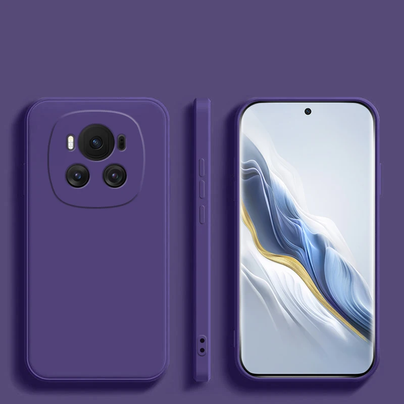 Premium Liquid Silicone Phone Case with Camera Lens Protector