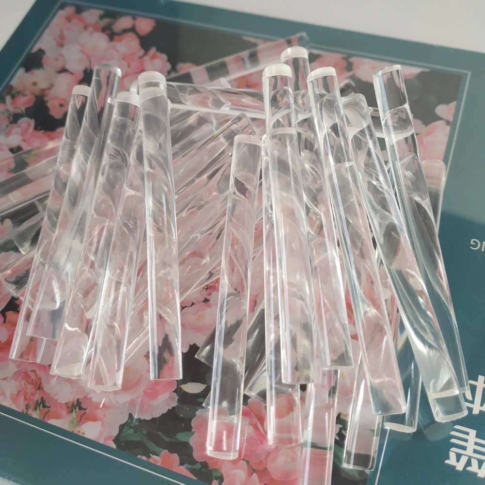 20Pcs 100% Transparent Hot melt adhesive stick Leftover material 60-80mm, φ7mm,Used for mini glue gun,Can make wax seal