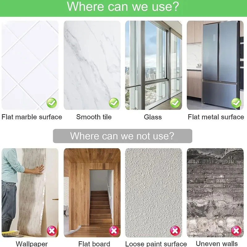 ألواح مرايا ثلاثية الأبعاد مرنة ذاتية اللصق ، مراي...