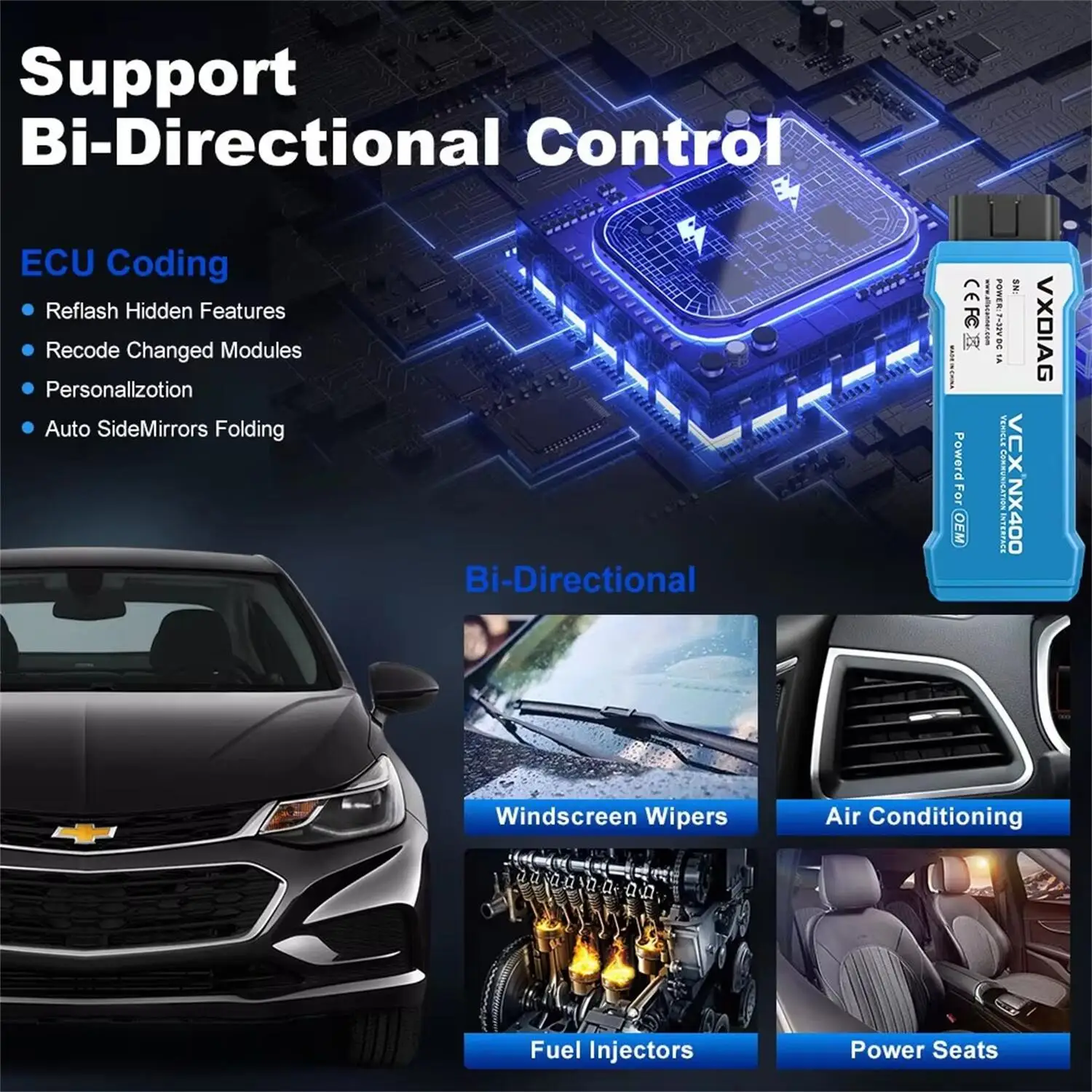 VXDIAG NANO NX400PRO for Toyota Lexus J2534 Programming Car OBD2