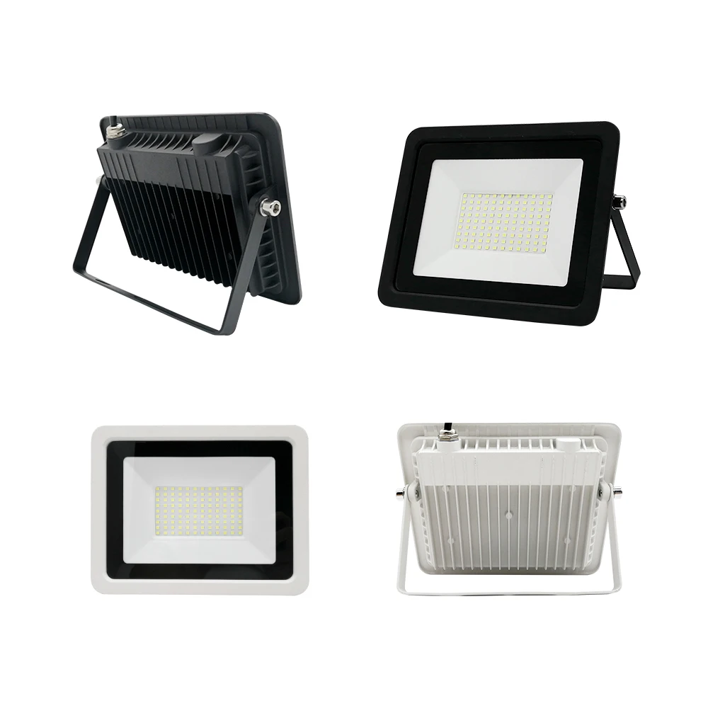 LED 홍수 빛 100W 50W 30W 20W 10W AC 220V 야외 IP68 방수 반사판 스포트라이트 가로등 벽 램프 정원 조명