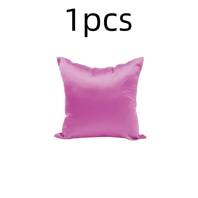 Luxurious Satin Pillow Cover - Smooth Solid Design, Home Decor Accent