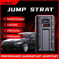 12V Car Jump Starter 2000A 1600A 1200A 1000A 800A Power Bank Potable Battery 20000mAh 18000mAh 10400mAh Car Start Power Supply