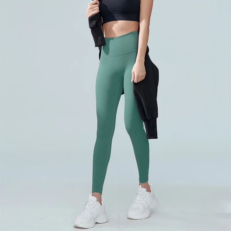 Sport Leggings Women Yoga Pants Super Stretchy High Waist Green Leggings Gym Fitness Push Up Tights Running Workout Trousers