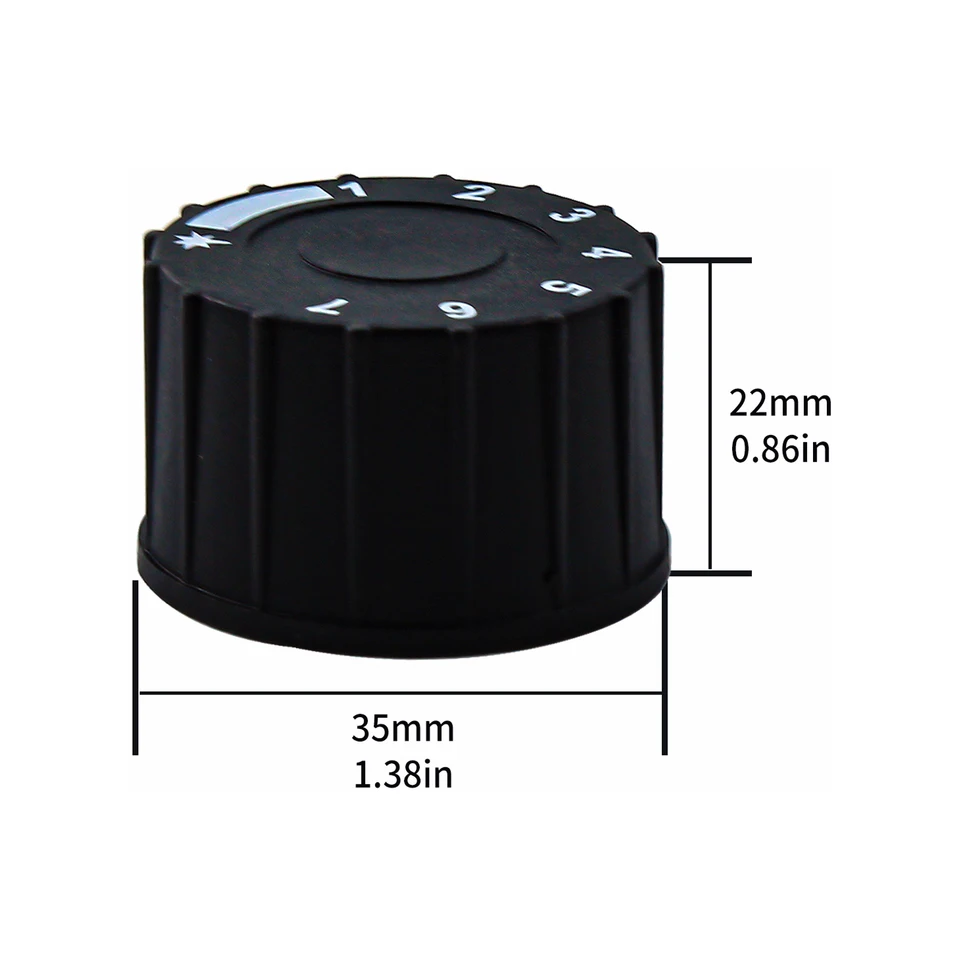 Bouton Rotatif Noir Pour Thermostat Weck WMT 10 & 10A – Pièce De Rechange D’origine, Facile à Clipser, Pour La Mise En Conserve - 5