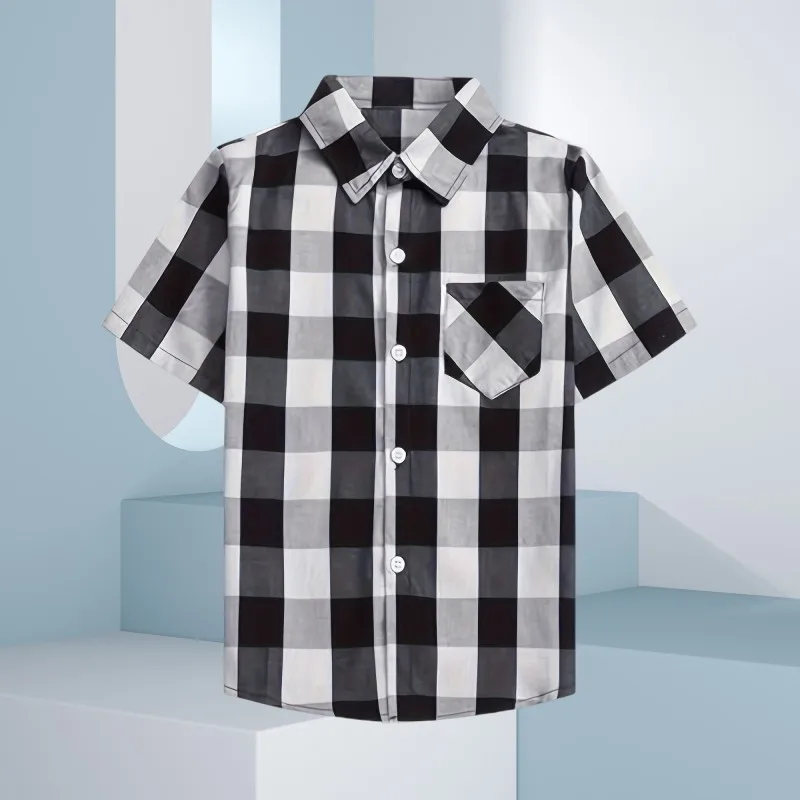 Children's Checked Shirt for Boys and Girls