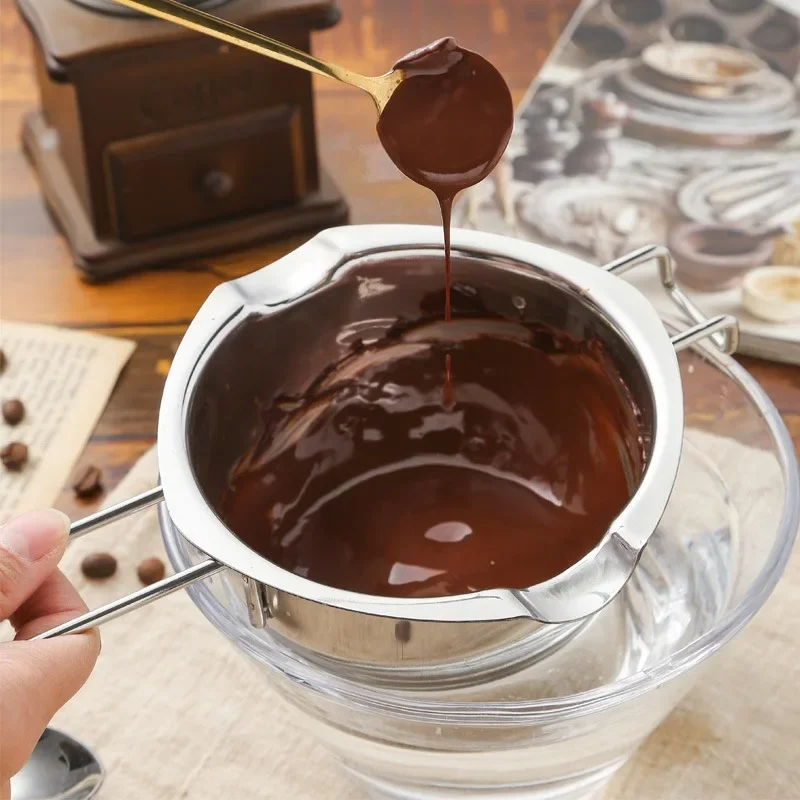 Water Bath Pot Stainless Steel Chocolate Butter Melting Pot Pan Kitchen Milk Bowl Boiler Cooking Kitchen Accessories Portable