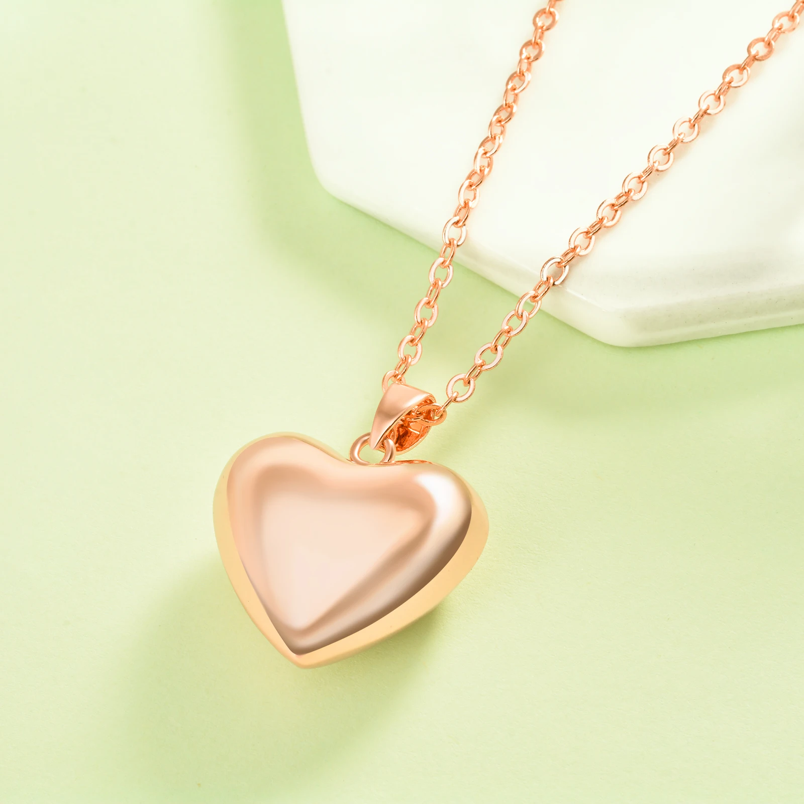 Eudora Harmony Ball Heart Pendant Pregnancy Bola Angel Caller Necklace Simple Smooth Chime Bell Ball Jewelry for Mom's Day Gift 3