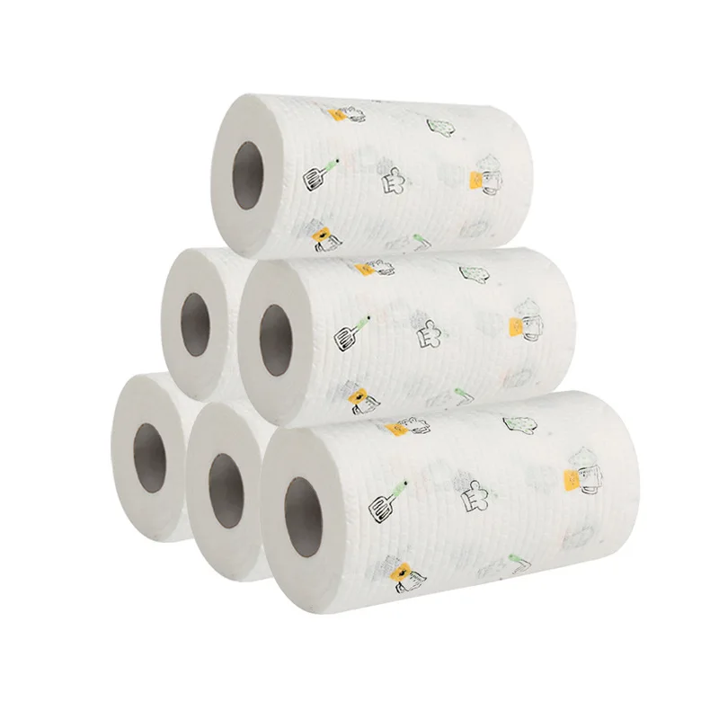 Paño de limpieza desechable húmedo y seco, paño de cocina absorbente especial, papel de cocina, toallas de papel absorbentes, 50 piezas