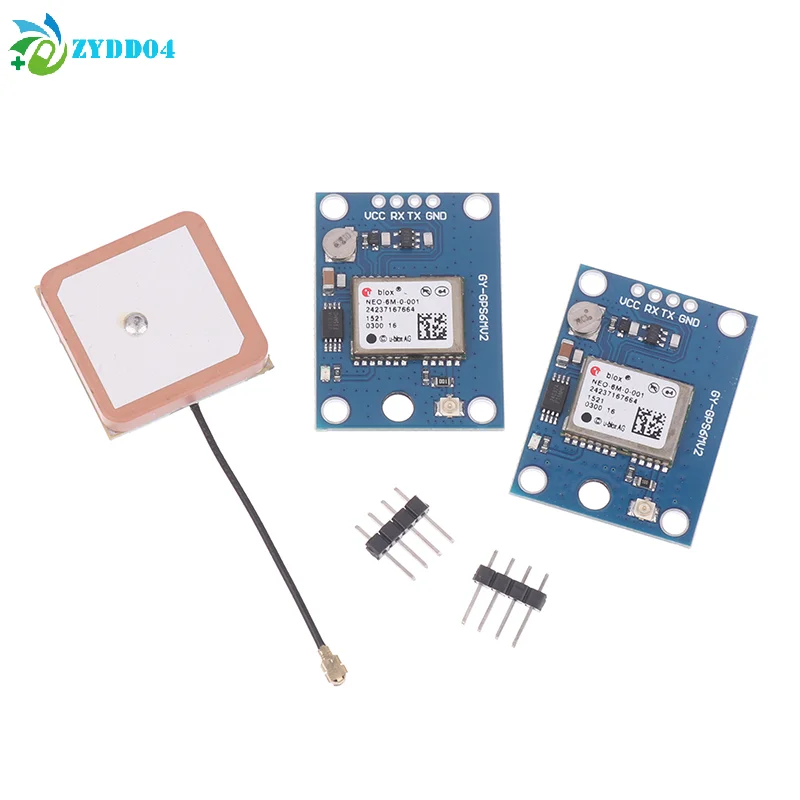 ● 1Pcs GY-NEO6MV2 NEO-6M NEO6MV2 GPS 모듈(비행 제어 EEPROM 포함) MWC APM2.5 6MV2용 대형 안테나 모듈
