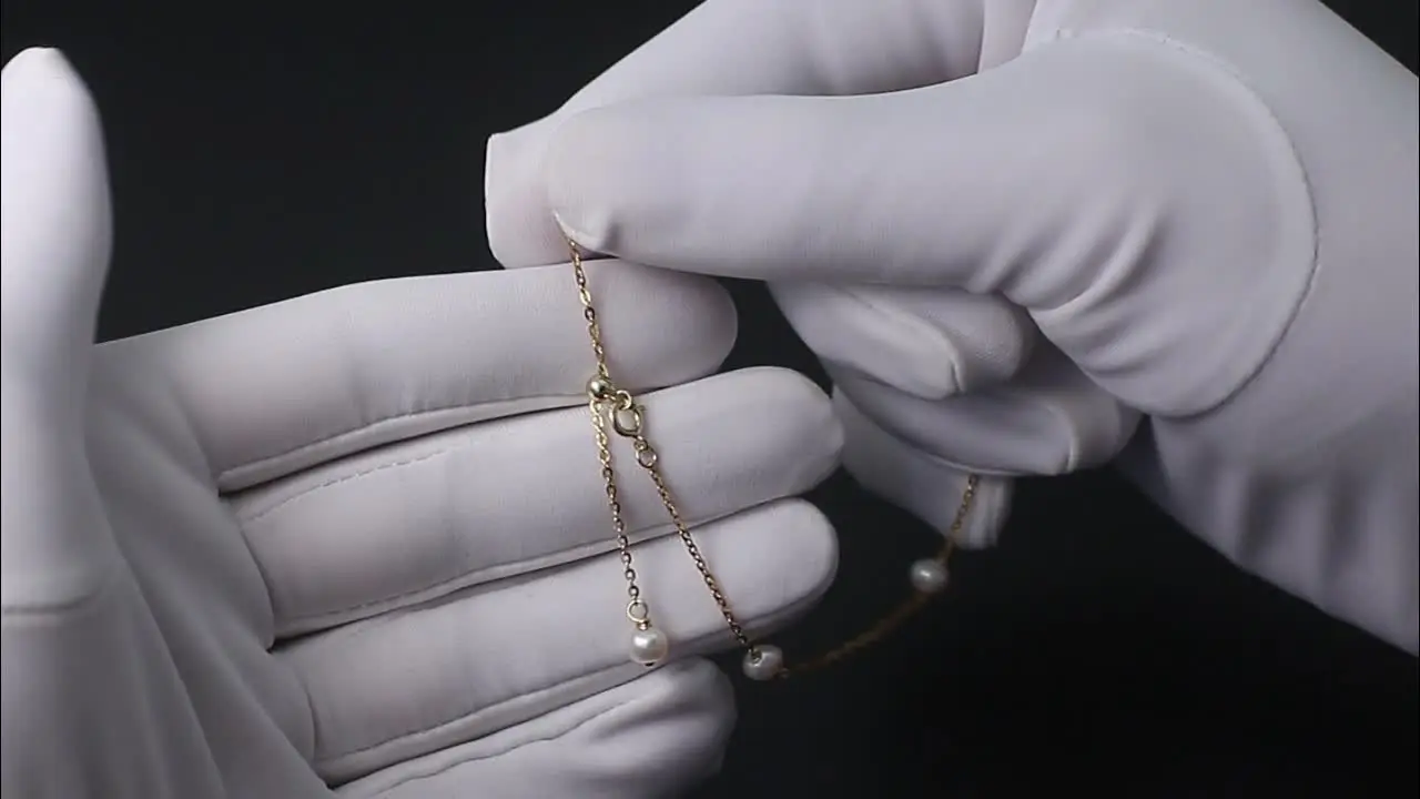 ORSA JEWELS Настоящее серебро 925 пробы браслеты-цепочки с жемчугом в стиле барокко для