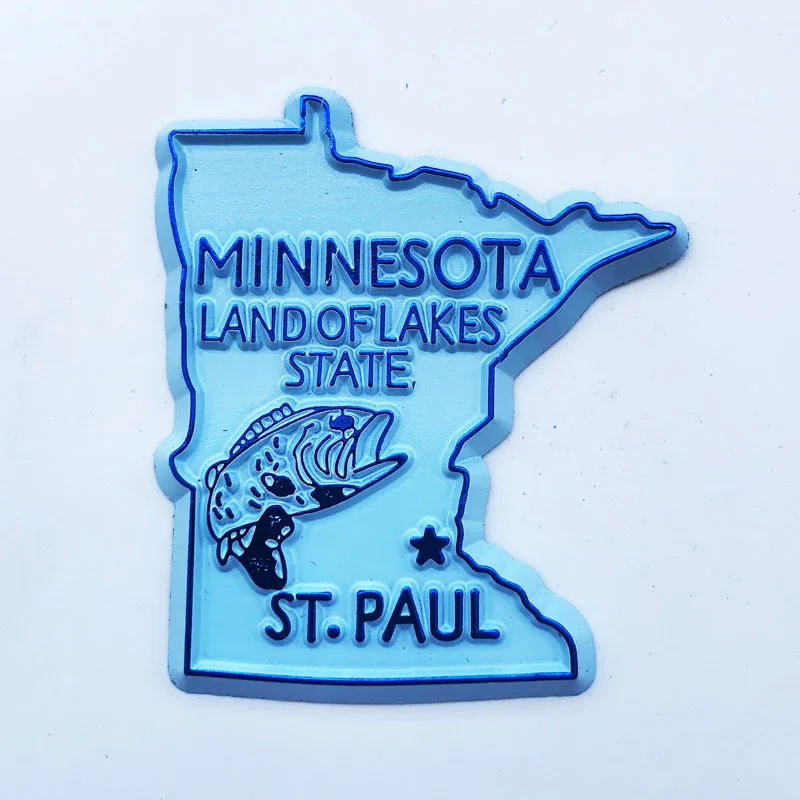 

Fridge Magnet S ã o Paulo US Map Creative Cultural Landscape Decoration Message Stickers Tourism Souvenir