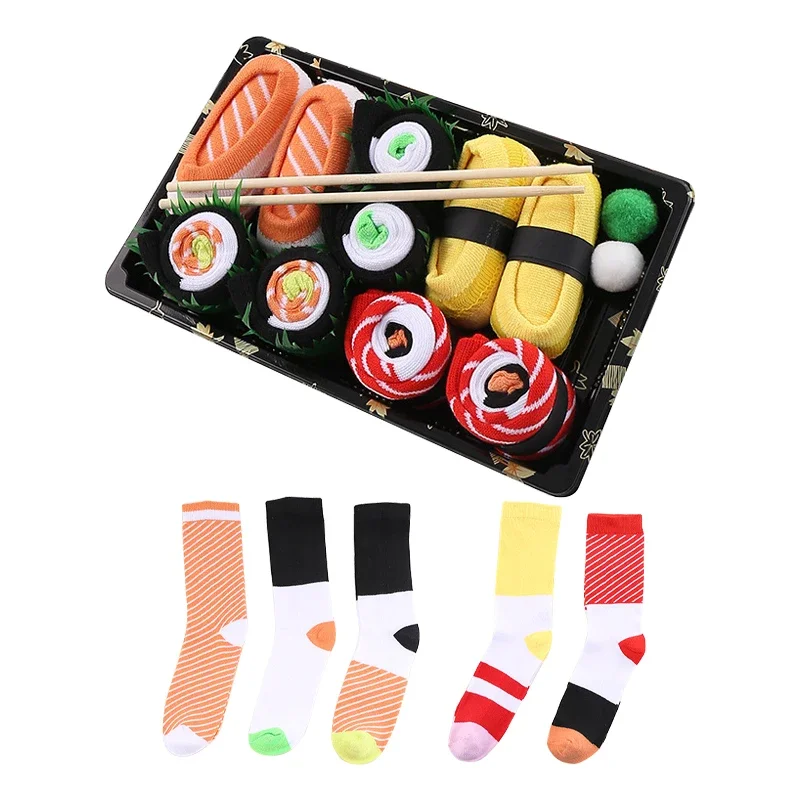Novelty Salmon Sushi Socks Gift Box - Festive Edition
