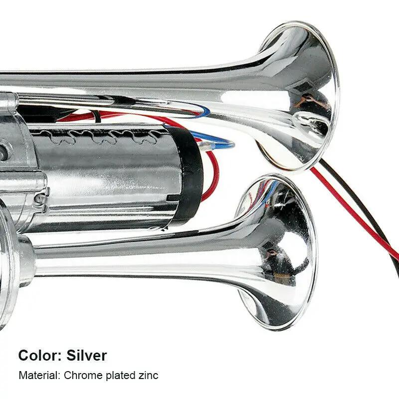 Car Acesssories Dual Trumpets Super Loud Car Electric Horn Speaker 600DB 12V Low Current High Decibel for Cars Boats And Truck