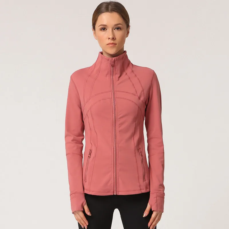 Women Spring Autumn Yoga Jacket Running Sports Fitness Clothes Top