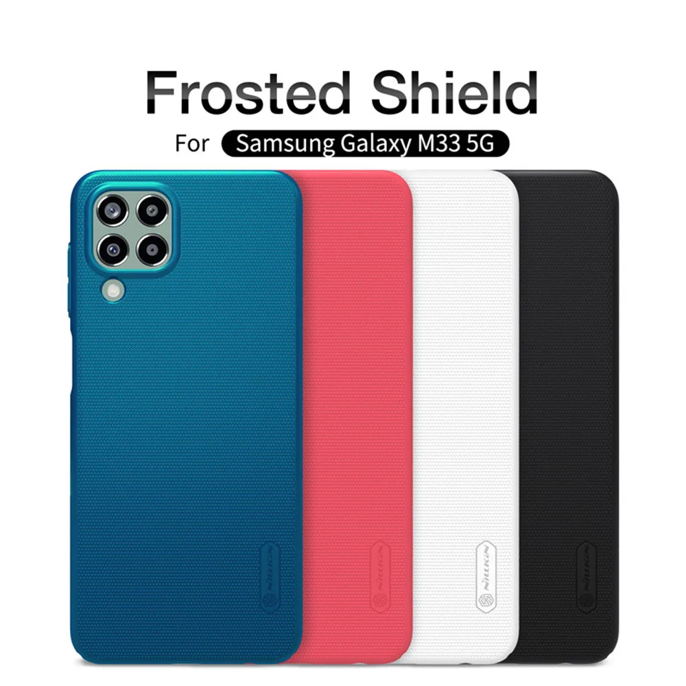 Per Samsung Galaxy M33 5G Nillkin Super Glassato Shield Back Case Cover Protettiva Per Telefono Shell