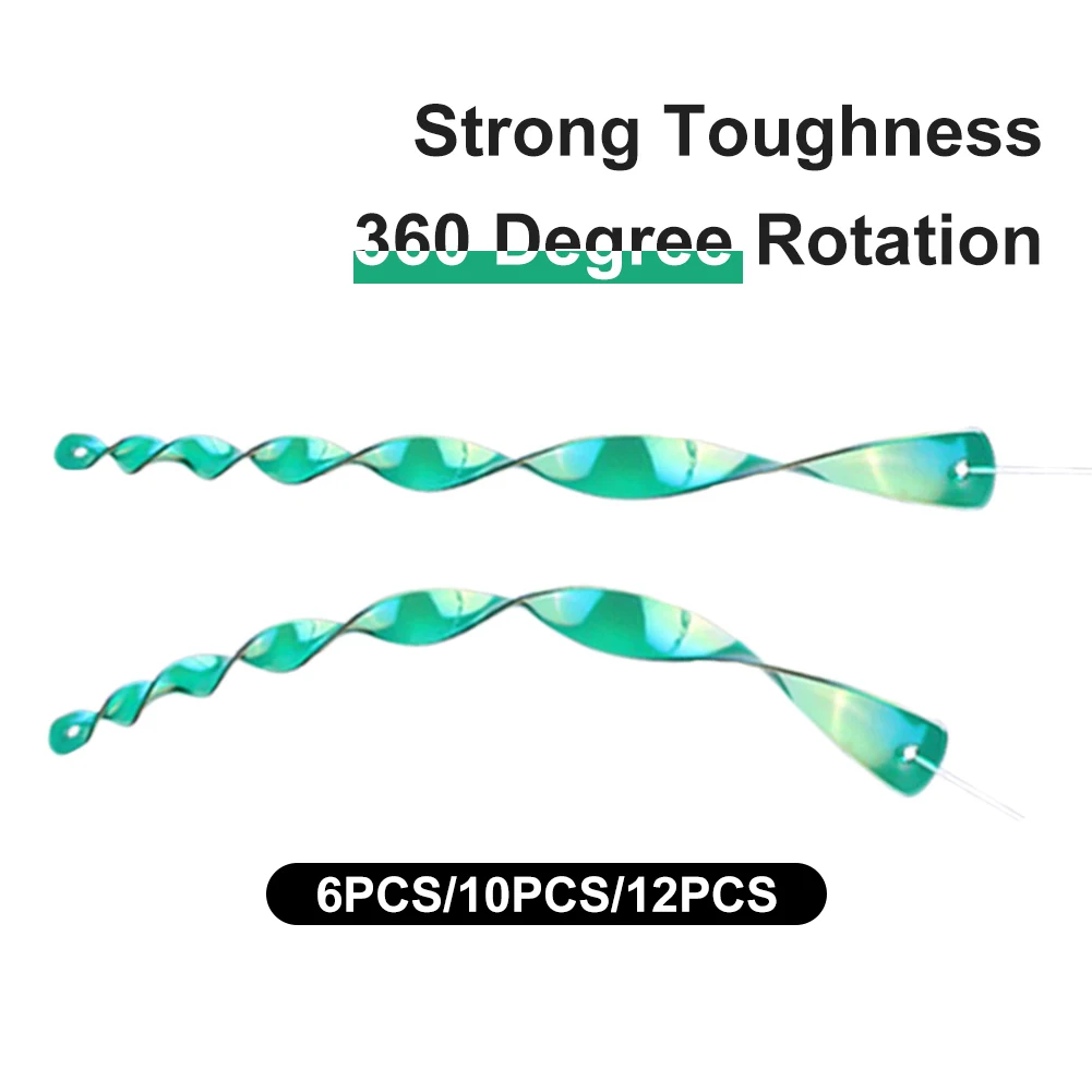 Rotating Wind Chime Waterproof Bird Repelling Stick Convenient Bird Repelling Wind Chime with Lanyard for Garden Decoration