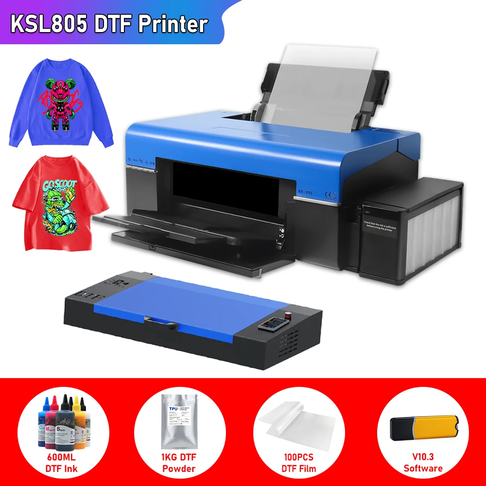 A4 DTF Printer for Epson L805 DTF Printer Bundle with DTF Oven Direct  Transfer Film Printer A4 DTF Printing Machine for T shirt - AliExpress