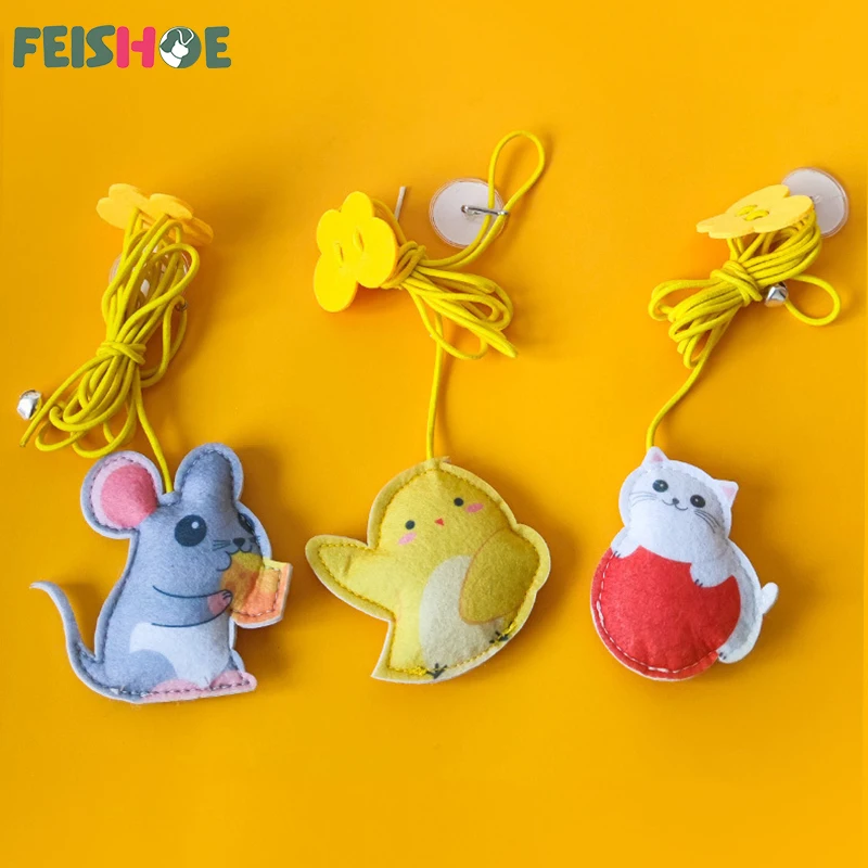Cat Interactive Toy Interactive Cat Toy Hanging Simulation Funny Self-hey Interactive for Kitten Playing Teaser Wand Supplies
