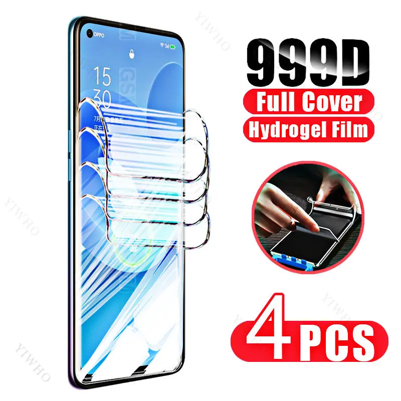 Ecran Oppo A74 4G Screen Protector Front Back Hydrogel Film For