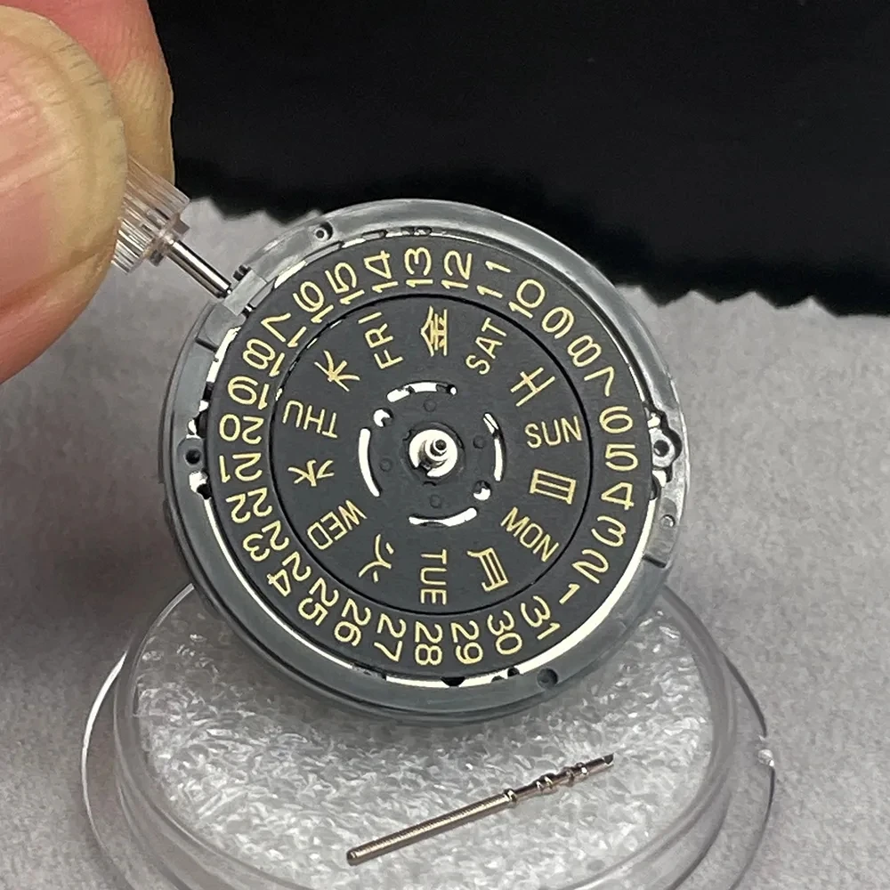 

Modification NH36A Mechanical Movement Black Dtaewheel 3.0 Golden Text 24 Jewels Automatic Self-winding Movement NH36/4R36A Gold