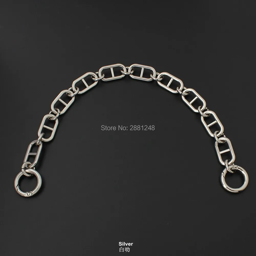 18mm new grade Good match zinc alloy chain strap bag parts handles Accessory Factory Plating Cover Wholesale handbag strap
