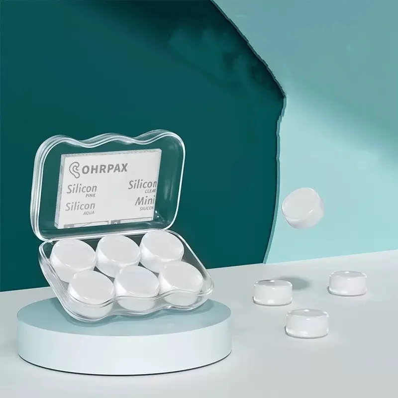 부드러운 실리콘 귀마개 왁스 귀마개 재사용 가능한 소음 차단 젤 귀마개 수면 비행 수영을위한 방수 이어 버드