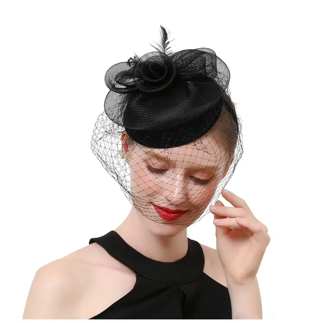 Fascinateur Mariage Avec Voile Dentelle Et Nœud – Accessoire élégant Pour Mariée, Cocktail Ou Thé – Inclut Une Paire D'épingles