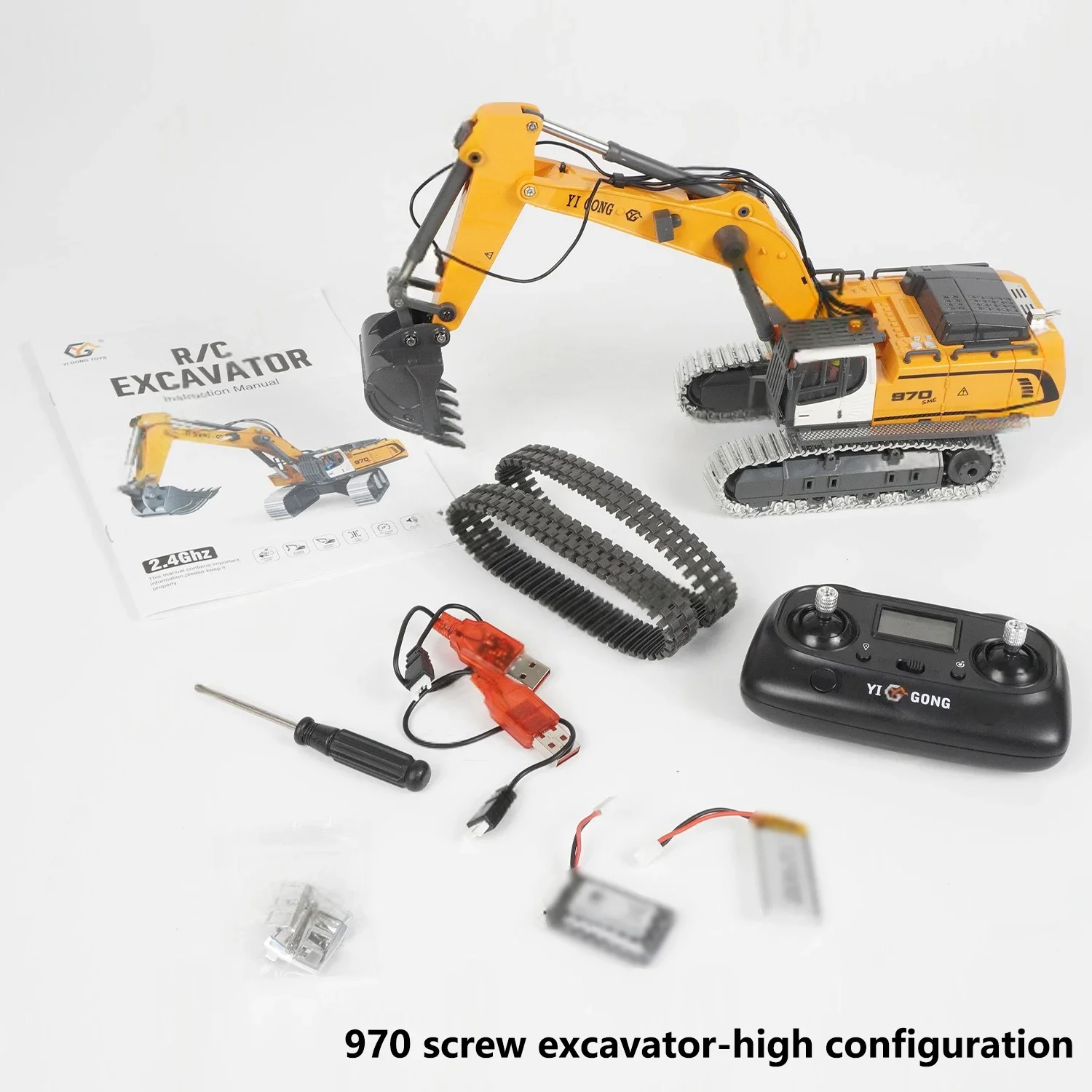 1/50 970 rc excavator ラジコン ショベルカー 1/50 RC Excavator K970 Engineering Vehicle Radio Control