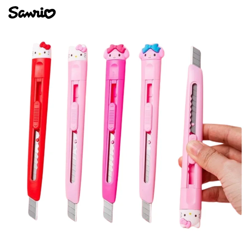 

Hello Kitty Knife My melody Kawaii New Creative Cartoon Cute Utility Knife Student Art Cutting Knife Express Unboxing Wholesale