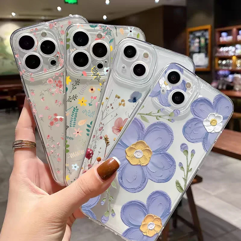 Elegant Violet Flower Phone Case - Floral Protective Cover
