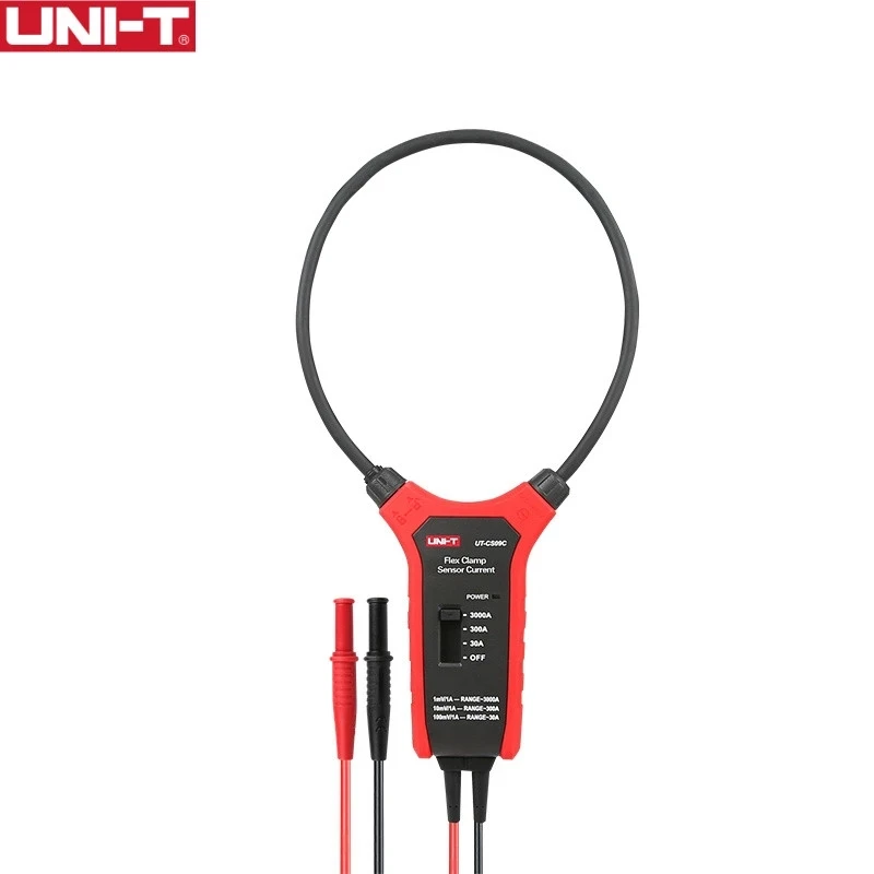 UNI-T UT-CS09C 플렉스 클램프 센서, 고전류 플렉시블 전류 센서, 오실로스코프 프로브, 전류 프로브,