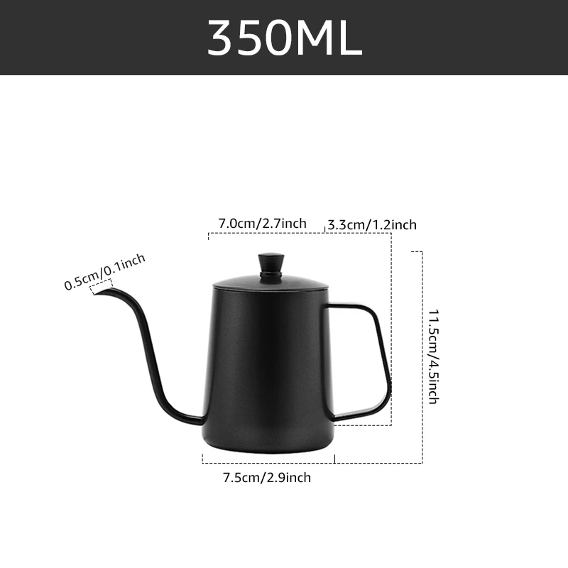  VEVOK CHEF Pour Over Coffee Kettle Mini 20 OZ Gooseneck Kettle  Spout Coffee Pots Drip Coffee Maker Kettle Long Narrow Stainless Steel Pour  Over Kettle : Home & Kitchen