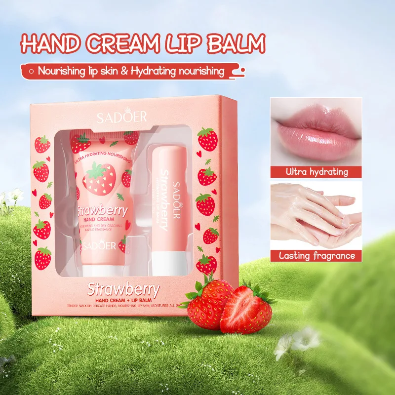 Avocado Hand Cream and Lip Balm Set – Deeply Nourishing, Locks in Moisture