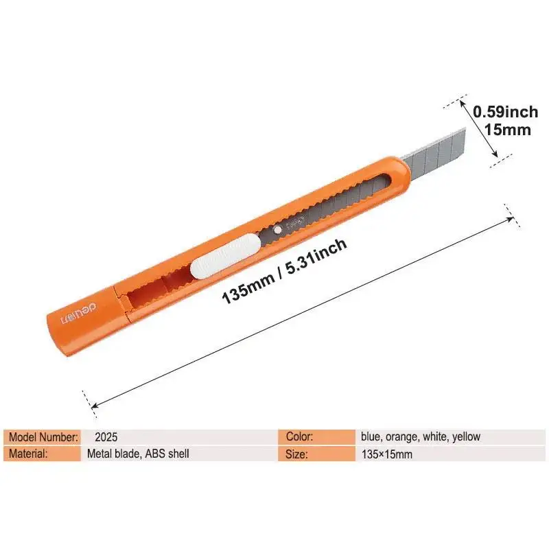 Art Knife Deli 4pcs Candy Colored Students Cutting Paper Folding Paper Children Toys Special Utility knife