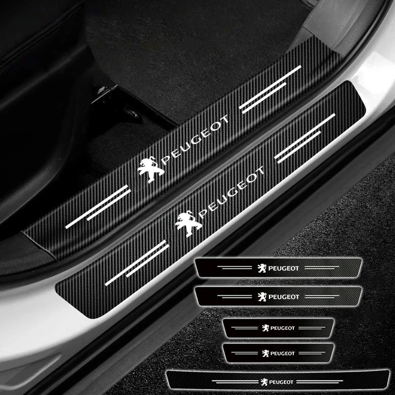 Car Protection Stickers 1/4/5Pcs For Peugeot 206 207 307 407 408 308 607 508 3008 2008