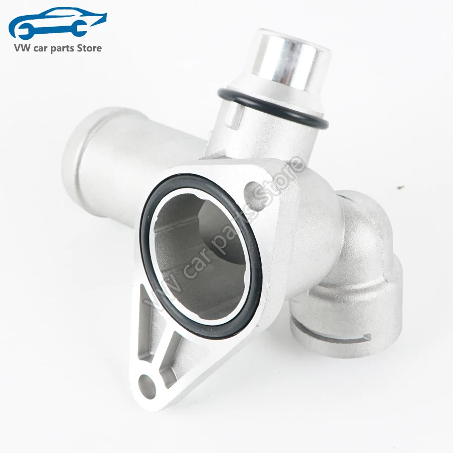 06B121132E NEW Aluminium Engine Water Hose Coolant Flange For AUDI A4 B6 B7 1.8T Avant Cabrio Seat Exeo 2002-2008 06B 121 132 E