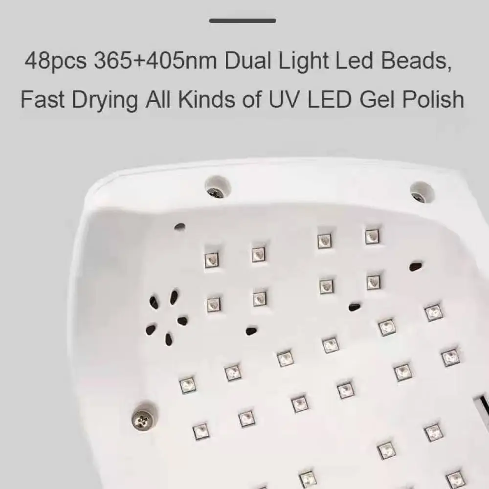 Mini Nail Dryer Machine Portable 48 LED UV Lamp Portable Home Manicure Lamp for Gel Based Manicuring Nail Tool Salon Equipment 5