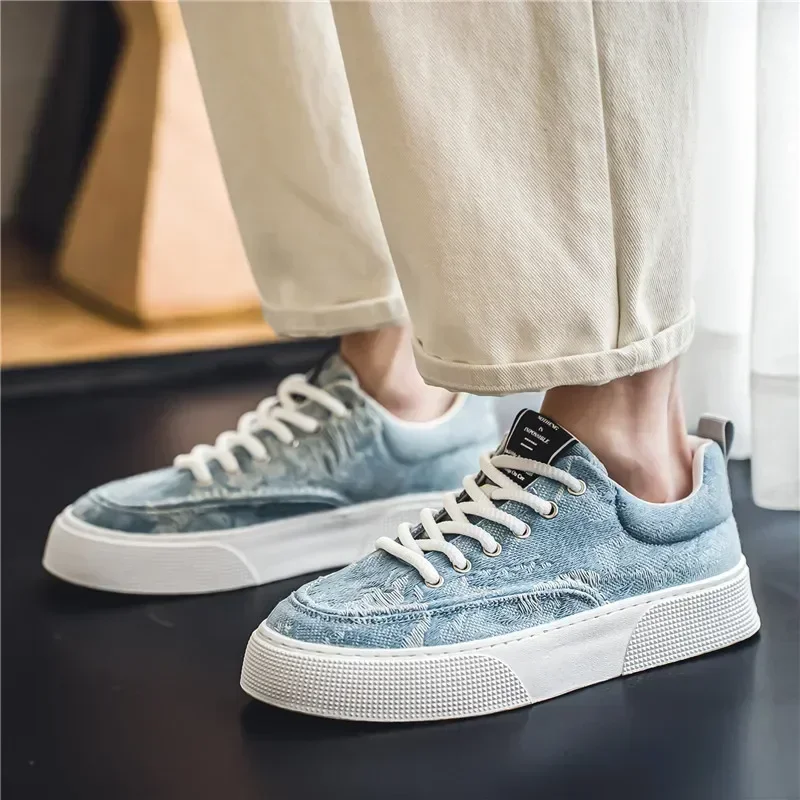 Men's Canvas Shoes Board Shoes Fashion Pattern Printed Casual Sports Running Shoes Casual Comfortable Fitness Running Shoe 3