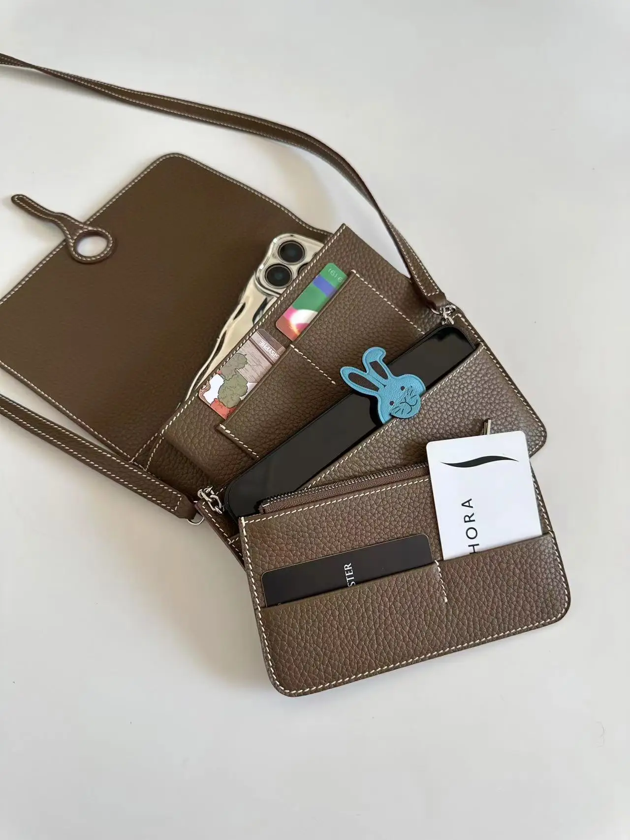 תיק מסמכים רב תכליתי 3 ב- חדש לשנת 2025, תיק לטלפון נייד, תיק צד רב-תכליתי לטיולים ונסיעות