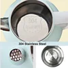 1000ml Electric Kettle Portable Travel Kettle 304 Stainless Steel Teapot Thermal Kettle Automatic Power Off Kitchen Tool 1000W 4