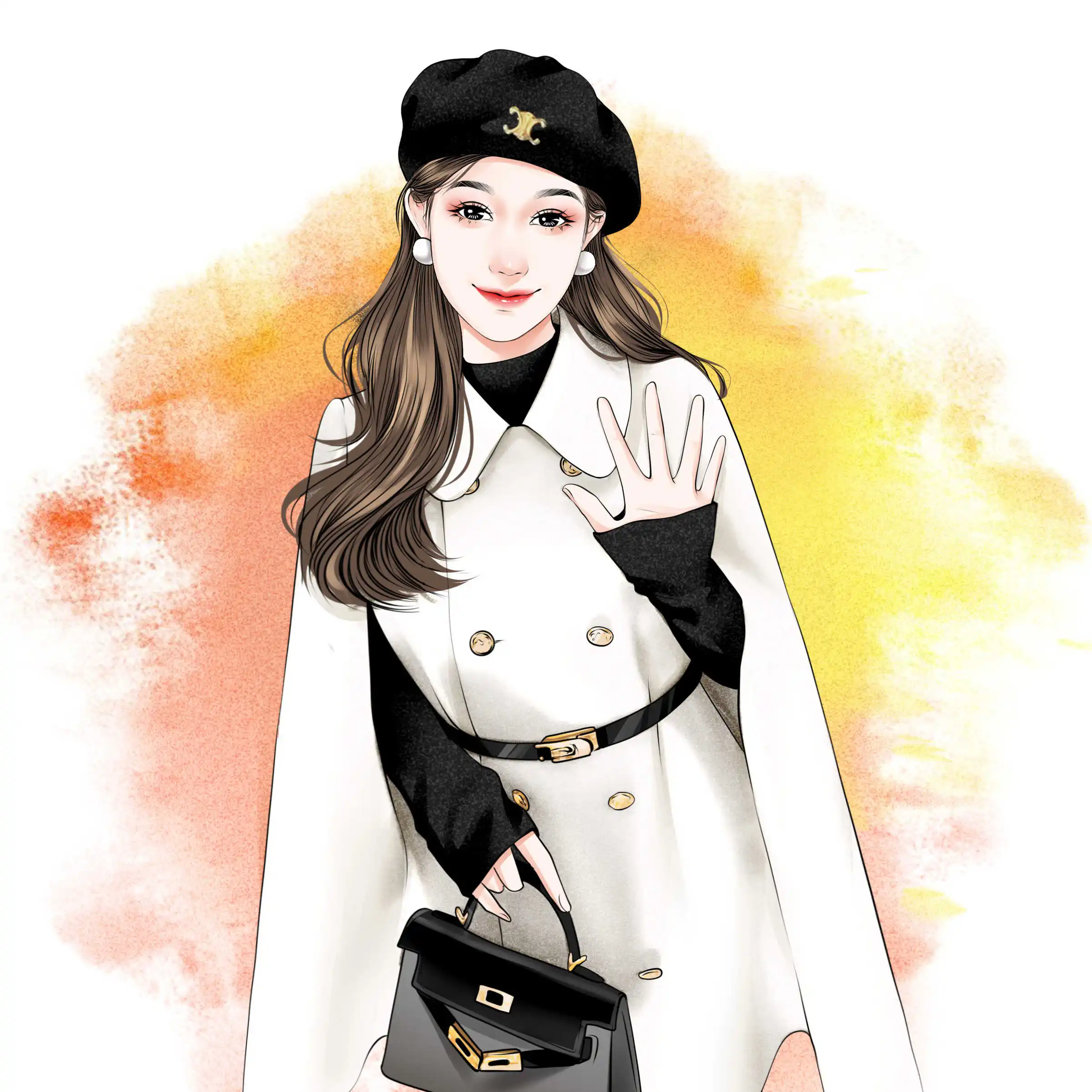 Fashion New Cape Woolen Coat Women's Double Breasted Shawl Elegant Lady Sleeveless Solid Color Woolen Coat Women's Clothes