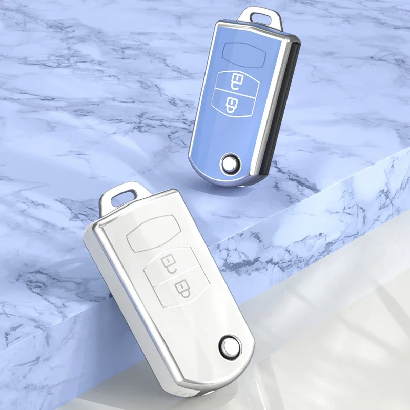 Tpu Car Remote Key Case Cover Protect Shell Bag Per Mazda 2 3 5 6 Series M6 Cx7 Cx9 Rx8 Mx5 Mpv Demio Smart Accessori Auto