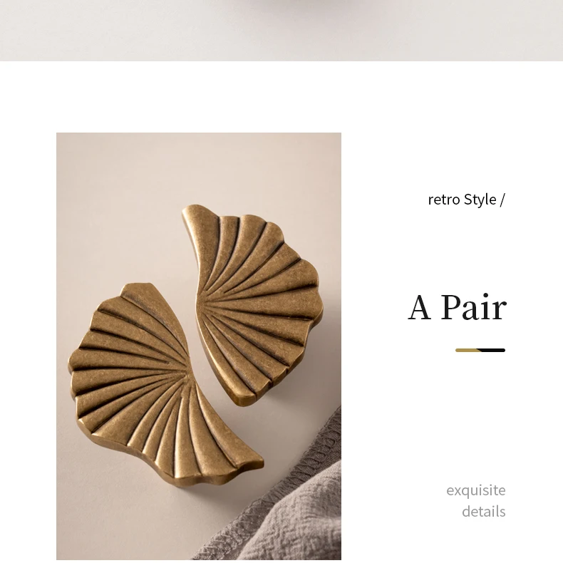 brass cupboard pull handle vintage antique finish