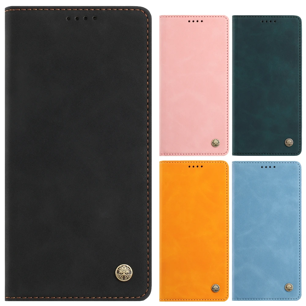 Magnetic Leather Wallet Flip Phone Case